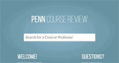 Desktop Screenshot of penncoursereview.com
